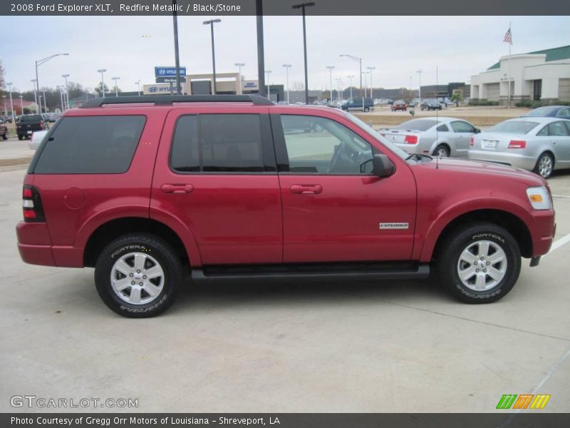 Redfire Metallic / Black/Stone 2008 Ford Explorer XLT