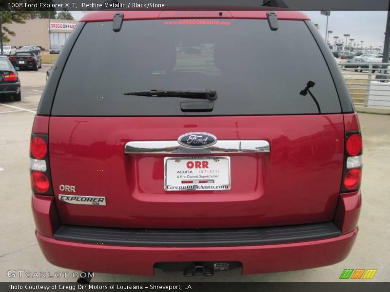 Redfire Metallic / Black/Stone 2008 Ford Explorer XLT