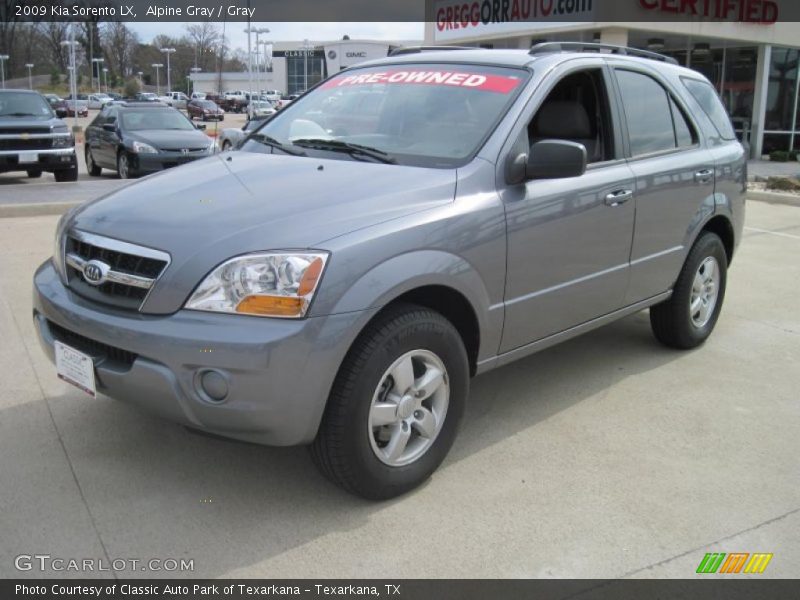 Alpine Gray / Gray 2009 Kia Sorento LX