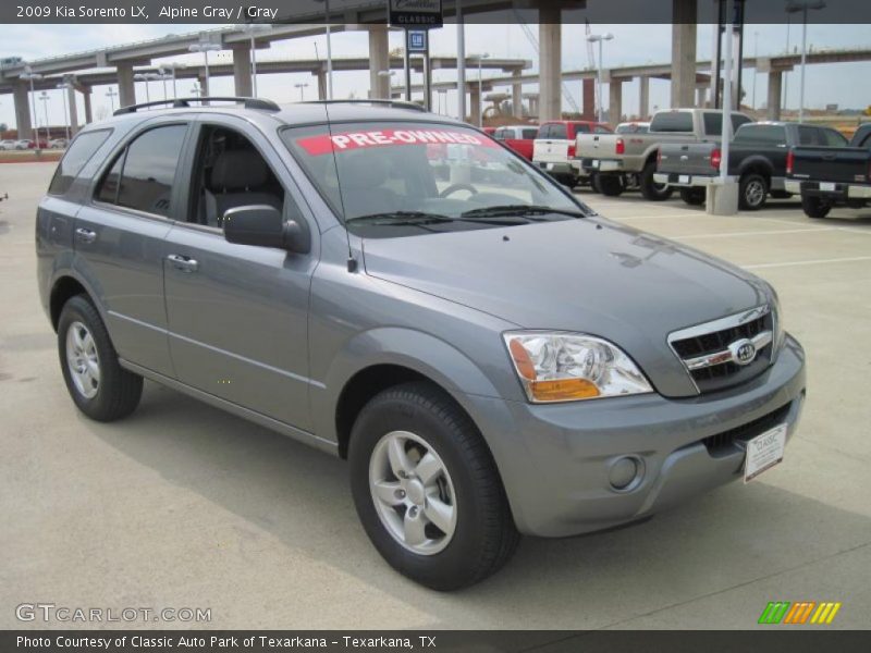 Alpine Gray / Gray 2009 Kia Sorento LX