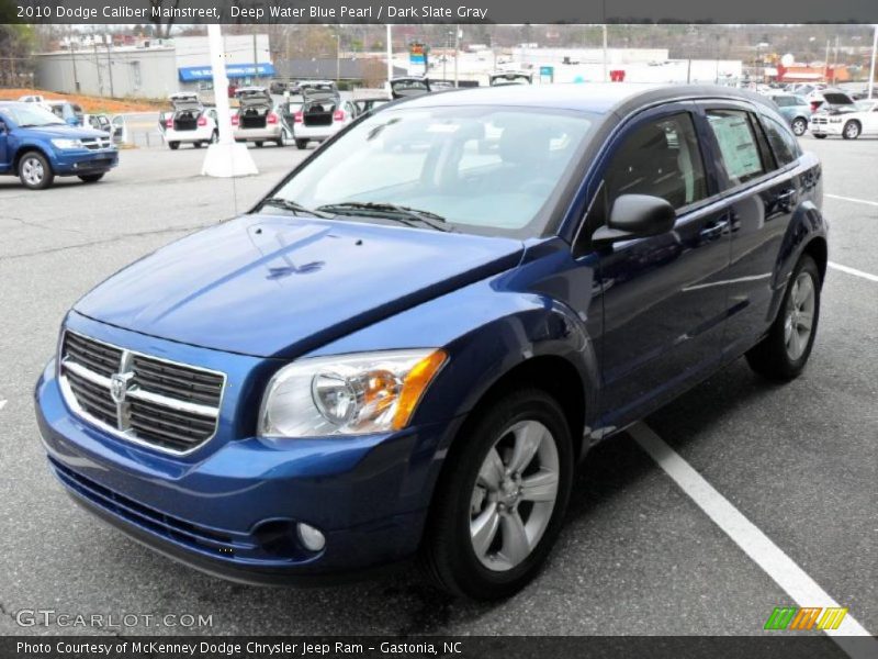 Deep Water Blue Pearl / Dark Slate Gray 2010 Dodge Caliber Mainstreet