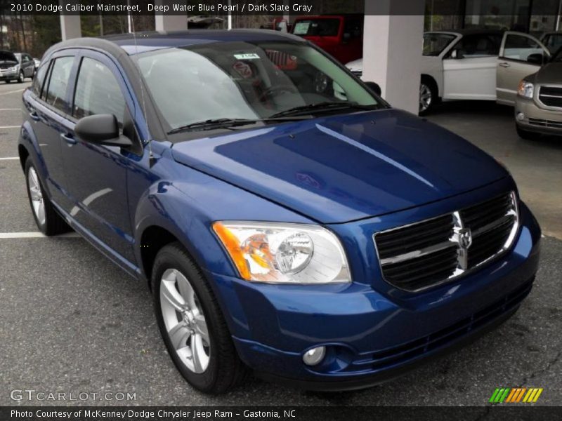 Deep Water Blue Pearl / Dark Slate Gray 2010 Dodge Caliber Mainstreet