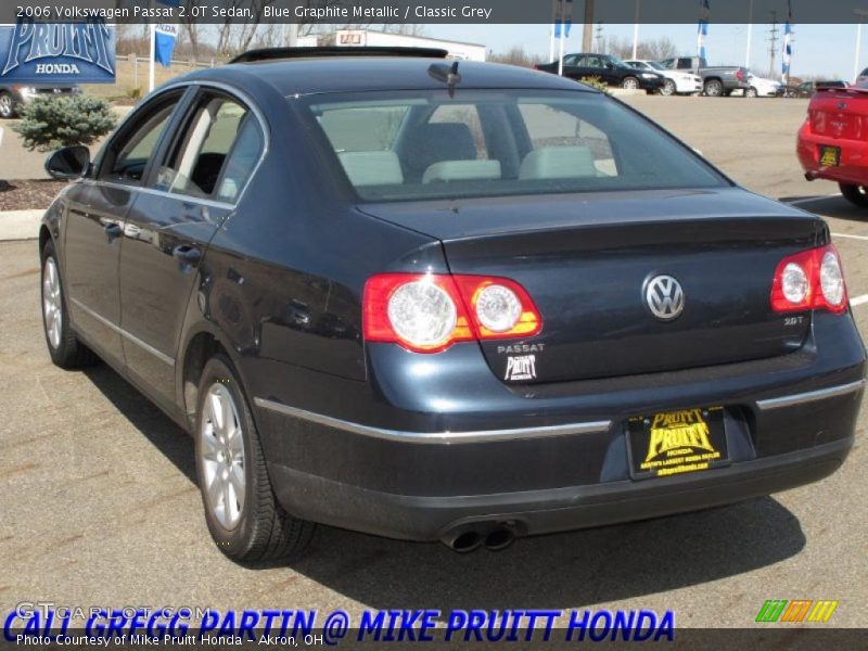 Blue Graphite Metallic / Classic Grey 2006 Volkswagen Passat 2.0T Sedan