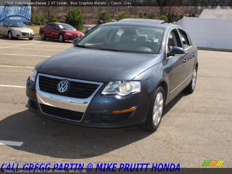 Blue Graphite Metallic / Classic Grey 2006 Volkswagen Passat 2.0T Sedan