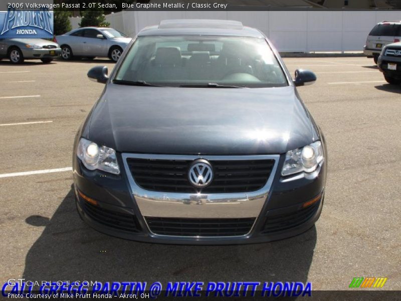 Blue Graphite Metallic / Classic Grey 2006 Volkswagen Passat 2.0T Sedan