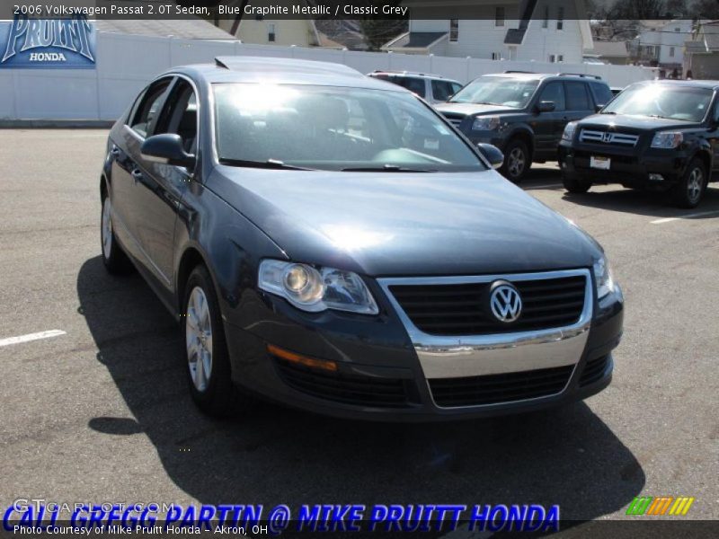 Blue Graphite Metallic / Classic Grey 2006 Volkswagen Passat 2.0T Sedan