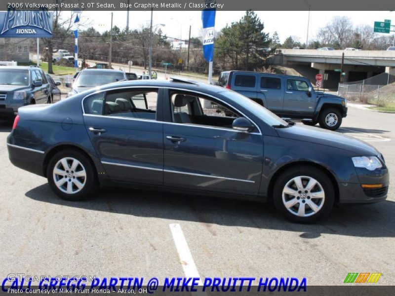 Blue Graphite Metallic / Classic Grey 2006 Volkswagen Passat 2.0T Sedan
