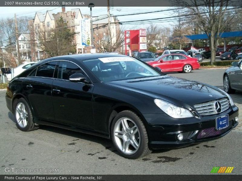 Black / Black 2007 Mercedes-Benz CLS 550