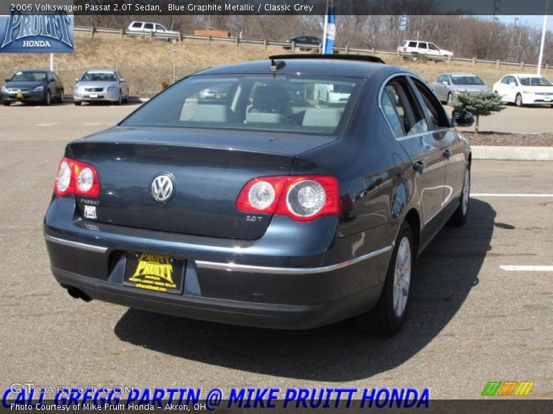 Blue Graphite Metallic / Classic Grey 2006 Volkswagen Passat 2.0T Sedan