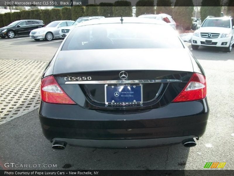 Black / Black 2007 Mercedes-Benz CLS 550