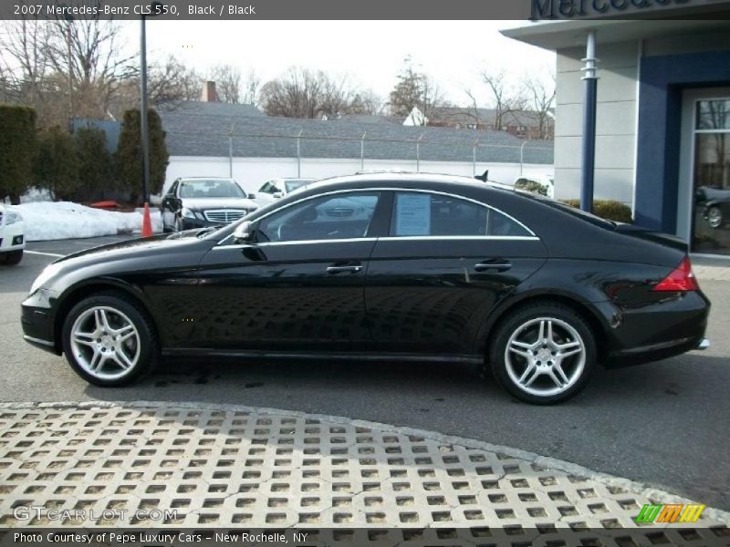 Black / Black 2007 Mercedes-Benz CLS 550