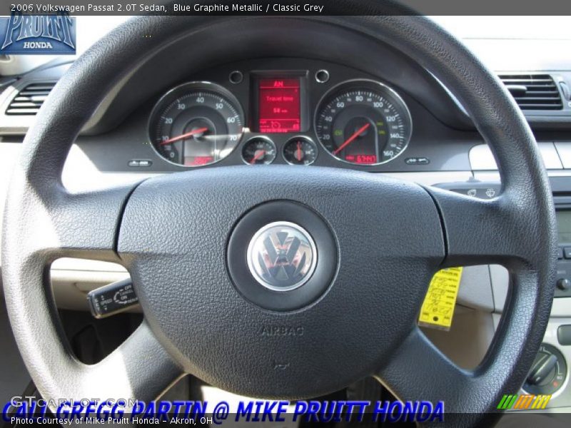 Blue Graphite Metallic / Classic Grey 2006 Volkswagen Passat 2.0T Sedan