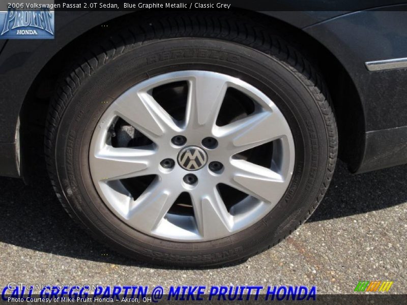 Blue Graphite Metallic / Classic Grey 2006 Volkswagen Passat 2.0T Sedan