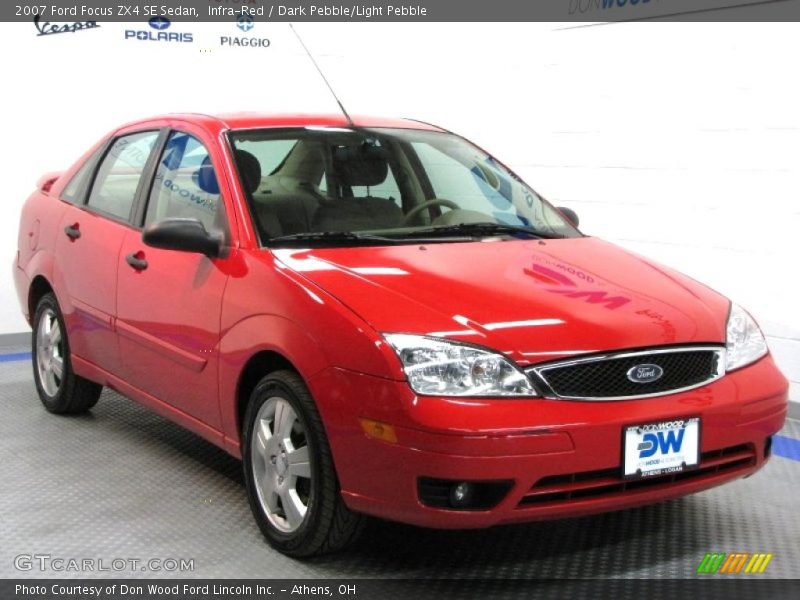 Infra-Red / Dark Pebble/Light Pebble 2007 Ford Focus ZX4 SE Sedan