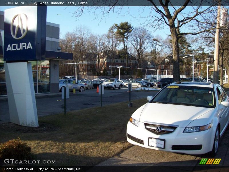 White Diamond Pearl / Camel 2004 Acura TL 3.2