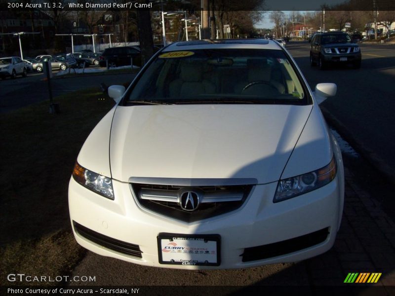 White Diamond Pearl / Camel 2004 Acura TL 3.2