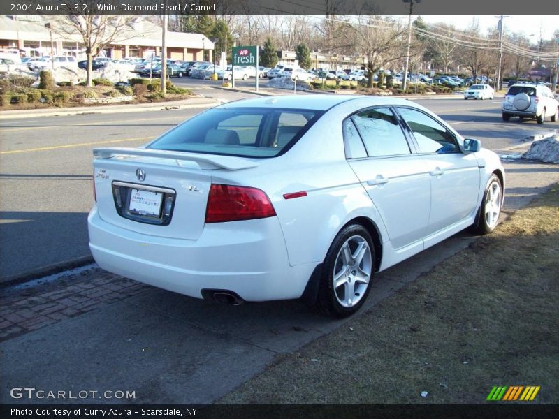 White Diamond Pearl / Camel 2004 Acura TL 3.2