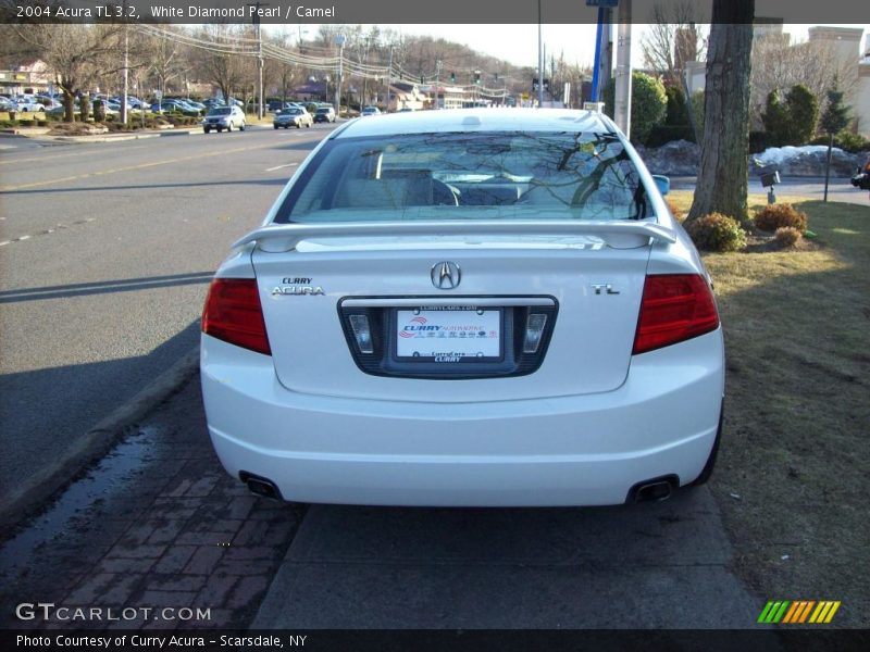 White Diamond Pearl / Camel 2004 Acura TL 3.2