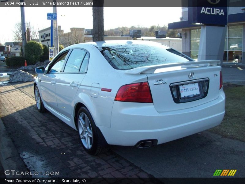 White Diamond Pearl / Camel 2004 Acura TL 3.2