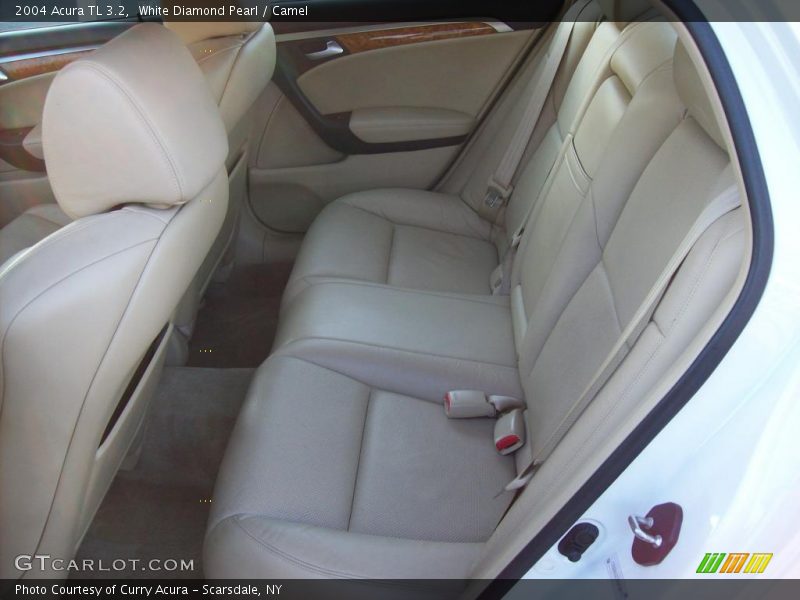 White Diamond Pearl / Camel 2004 Acura TL 3.2