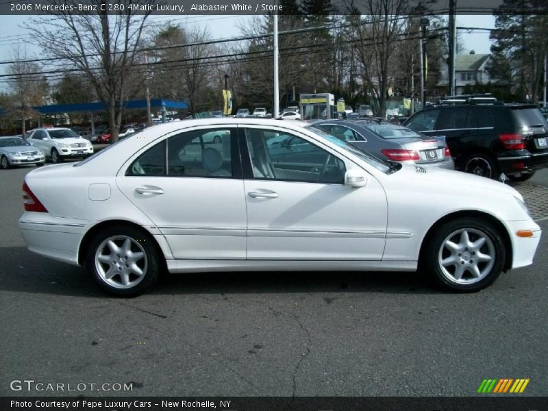 Alabaster White / Stone 2006 Mercedes-Benz C 280 4Matic Luxury
