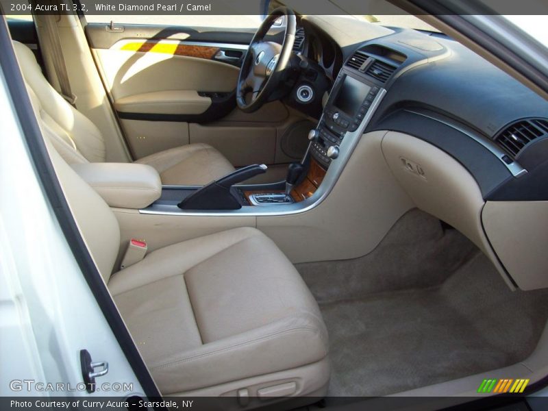 White Diamond Pearl / Camel 2004 Acura TL 3.2