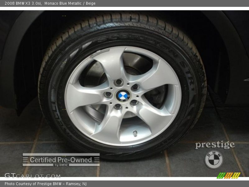 Monaco Blue Metallic / Beige 2008 BMW X3 3.0si