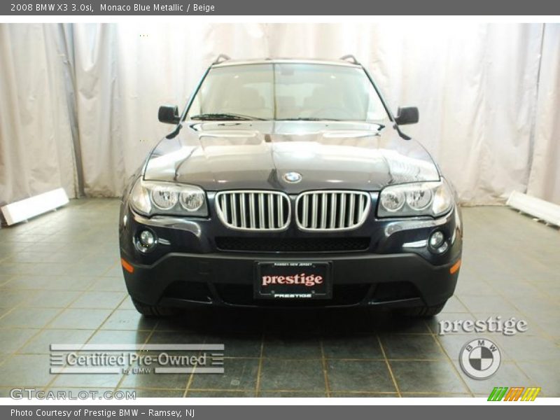 Monaco Blue Metallic / Beige 2008 BMW X3 3.0si