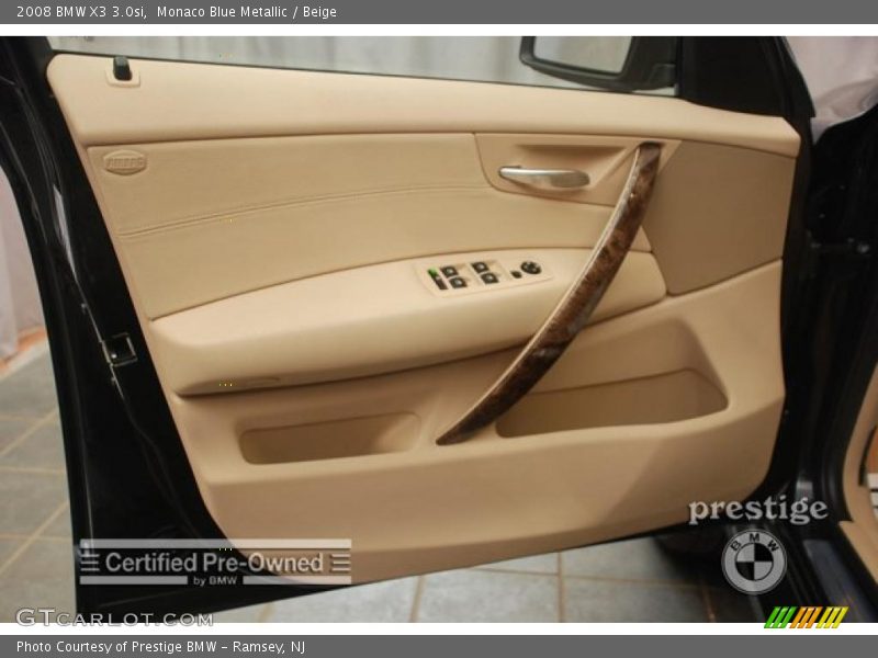 Monaco Blue Metallic / Beige 2008 BMW X3 3.0si