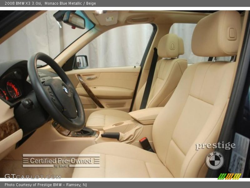 Monaco Blue Metallic / Beige 2008 BMW X3 3.0si