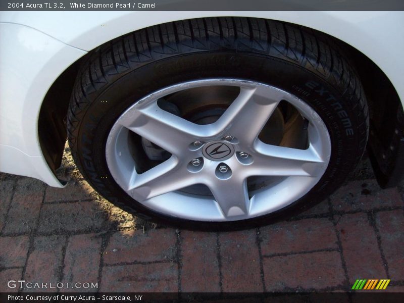 White Diamond Pearl / Camel 2004 Acura TL 3.2