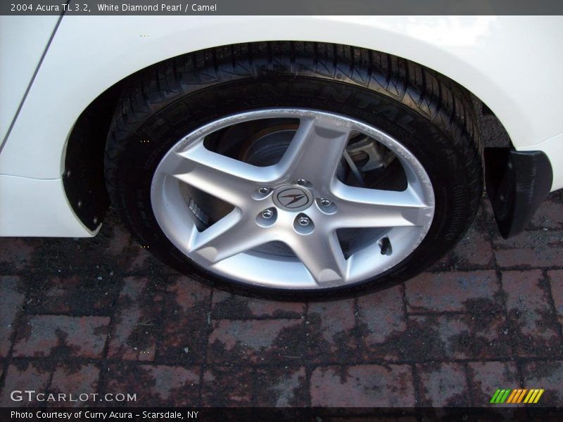 White Diamond Pearl / Camel 2004 Acura TL 3.2