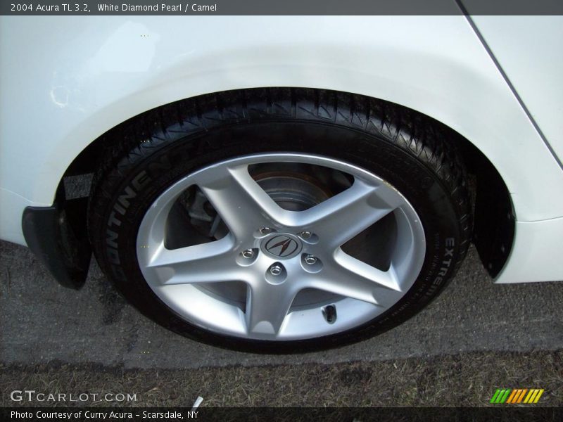 White Diamond Pearl / Camel 2004 Acura TL 3.2