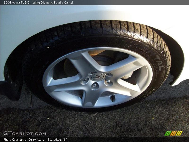 White Diamond Pearl / Camel 2004 Acura TL 3.2
