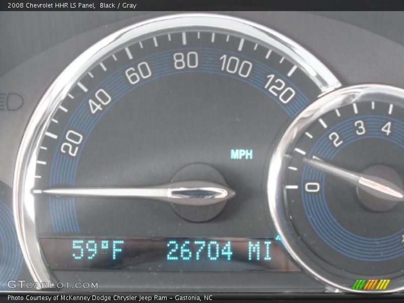 Black / Gray 2008 Chevrolet HHR LS Panel