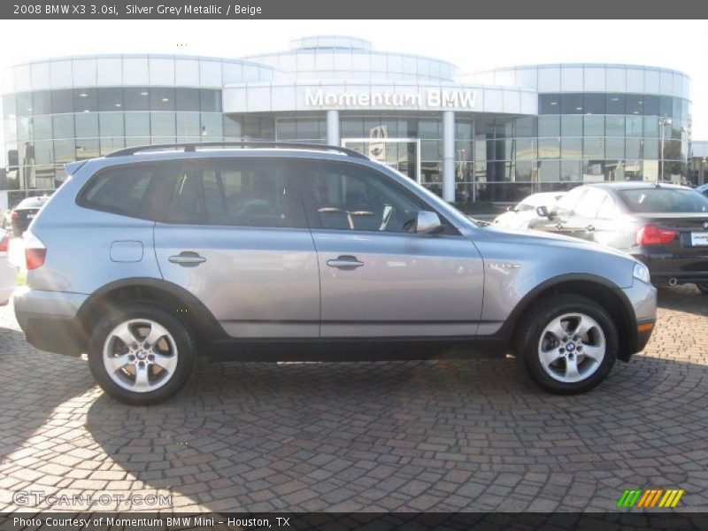 Silver Grey Metallic / Beige 2008 BMW X3 3.0si