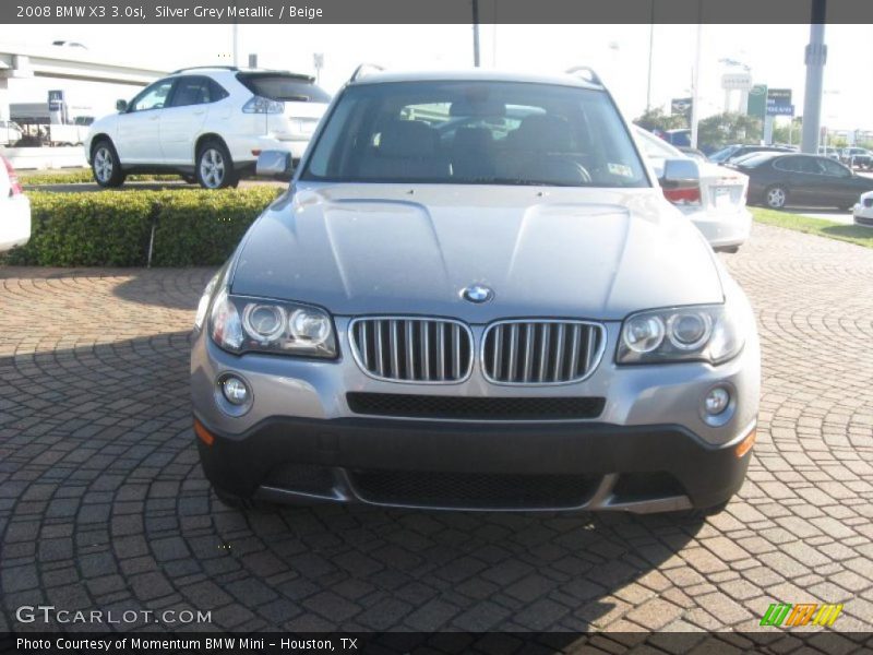 Silver Grey Metallic / Beige 2008 BMW X3 3.0si