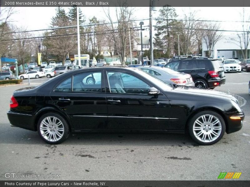 Black / Black 2008 Mercedes-Benz E 350 4Matic Sedan