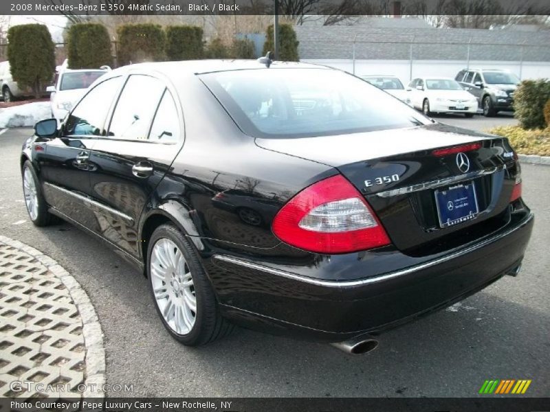 Black / Black 2008 Mercedes-Benz E 350 4Matic Sedan