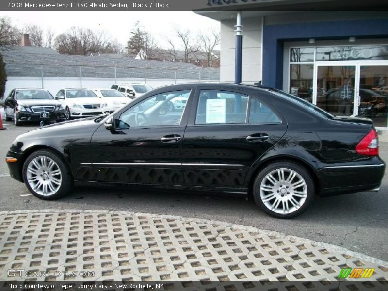 Black / Black 2008 Mercedes-Benz E 350 4Matic Sedan