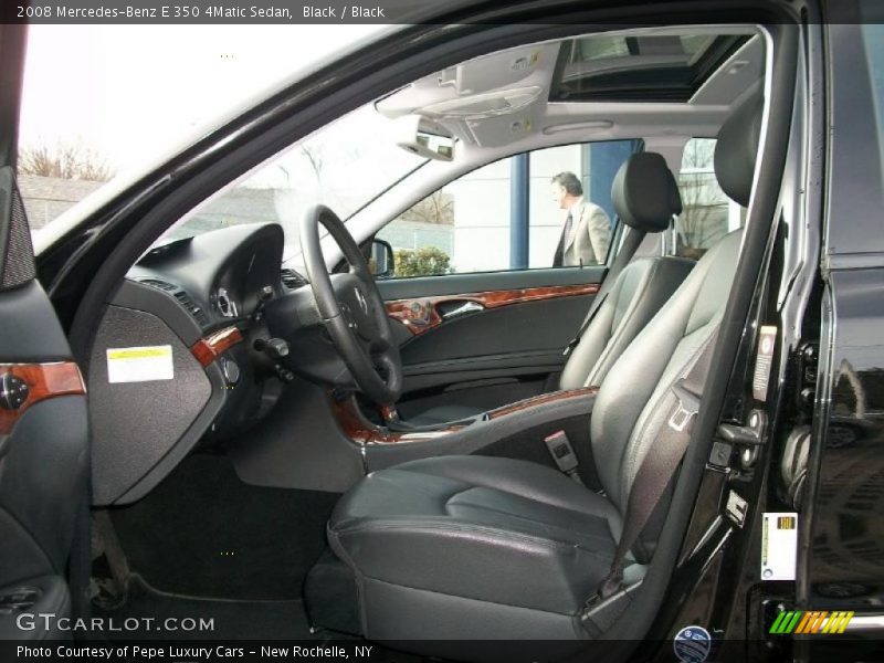 Black / Black 2008 Mercedes-Benz E 350 4Matic Sedan