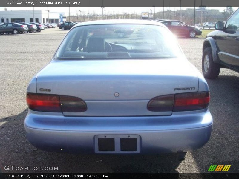 Light Blue Metallic / Gray 1995 Geo Prizm