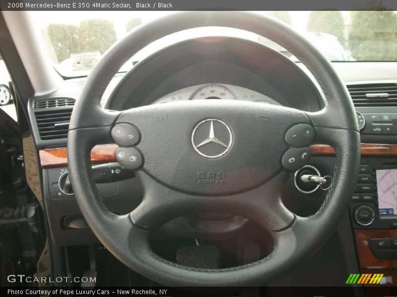 Black / Black 2008 Mercedes-Benz E 350 4Matic Sedan