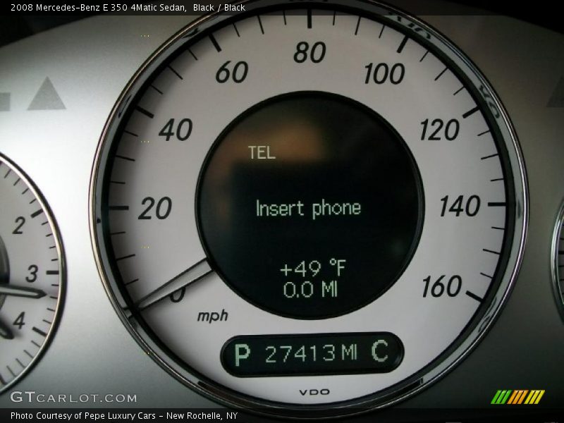Black / Black 2008 Mercedes-Benz E 350 4Matic Sedan