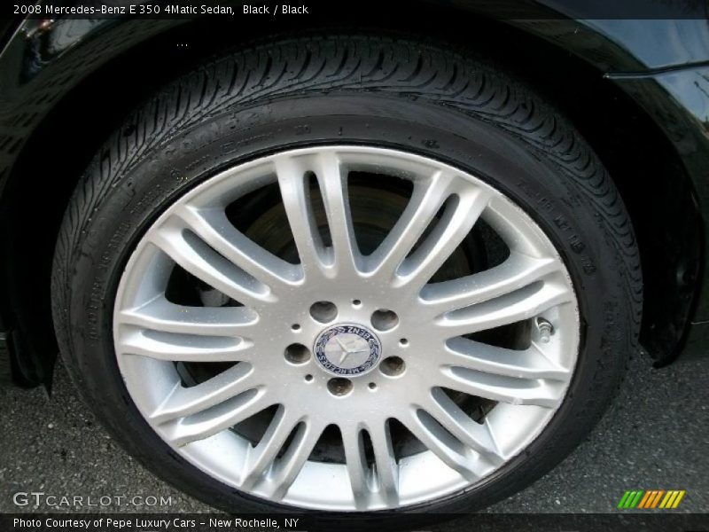 Black / Black 2008 Mercedes-Benz E 350 4Matic Sedan