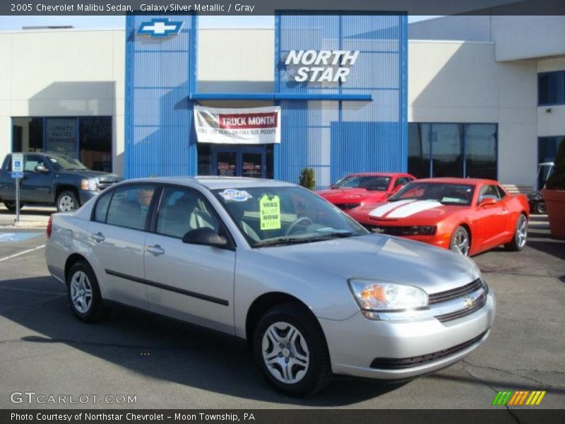 Galaxy Silver Metallic / Gray 2005 Chevrolet Malibu Sedan