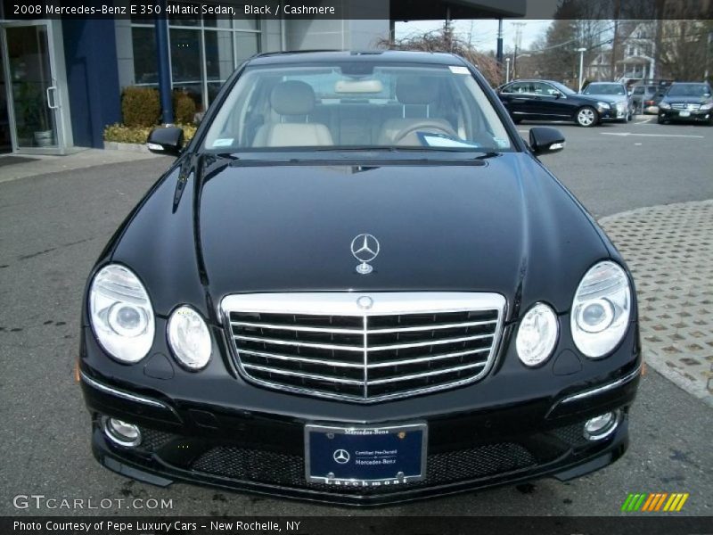 Black / Cashmere 2008 Mercedes-Benz E 350 4Matic Sedan