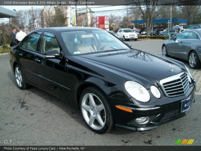 Black / Cashmere 2008 Mercedes-Benz E 350 4Matic Sedan