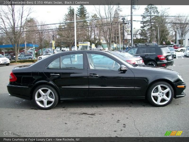 Black / Cashmere 2008 Mercedes-Benz E 350 4Matic Sedan