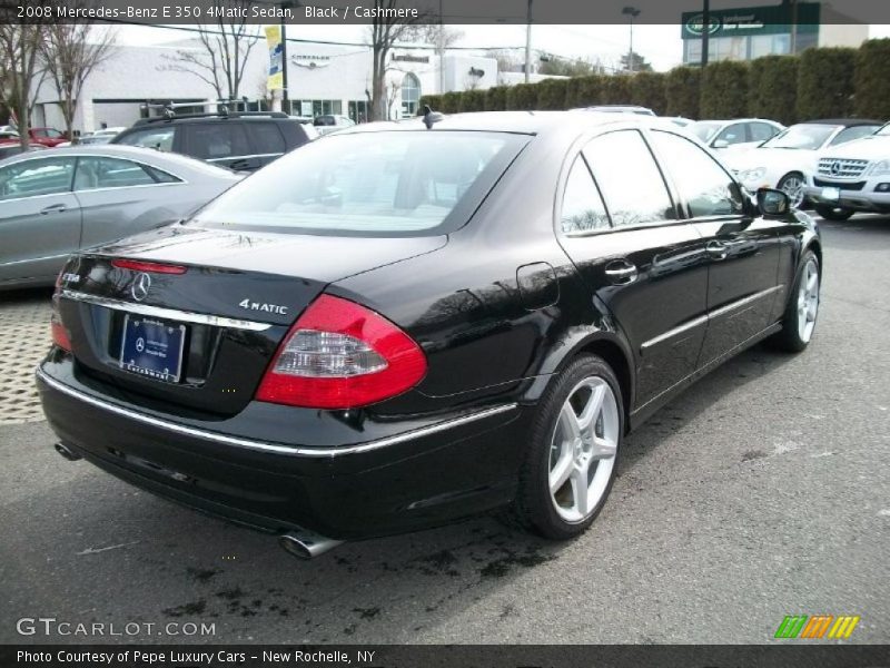 Black / Cashmere 2008 Mercedes-Benz E 350 4Matic Sedan